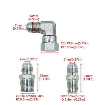 6AN 52inch Transmission Cooler Hose Line Kit - style: 700R4/ TH350/ TH400/ NP-700RTL