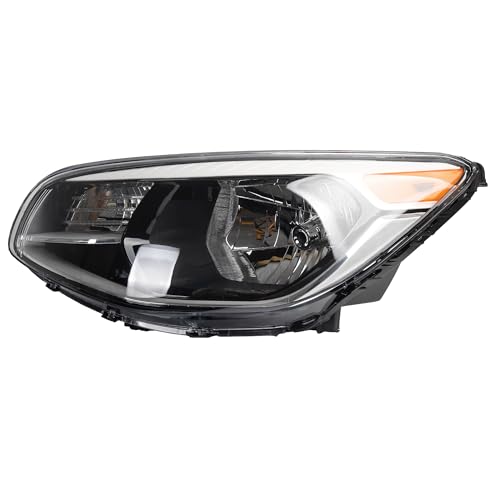 Dasbecan Left side Halogen Headlight Compatible With Kia Soul 2014-2019 - size: Left