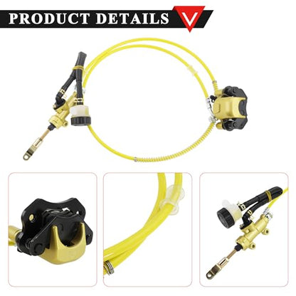 PRO BAT Rear 110cc 125cc Hydraulic Brake Caliper Master Cylinder Kit - color: Golden