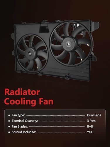 Engine Radiator Cooling Fan Assembly for Ford Edge 2007-2014 Lincoln MKX - style: Ford Edge 2007-2014