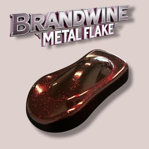 LiME LiNE Metal Flake Midcoat Automotive Grade Sparkle Spray Paint - No Equipment Needed - Finish with 2K Clearcoat (Brandywine, Spray Paint + 2K Clearcoat) - color: Brandywine