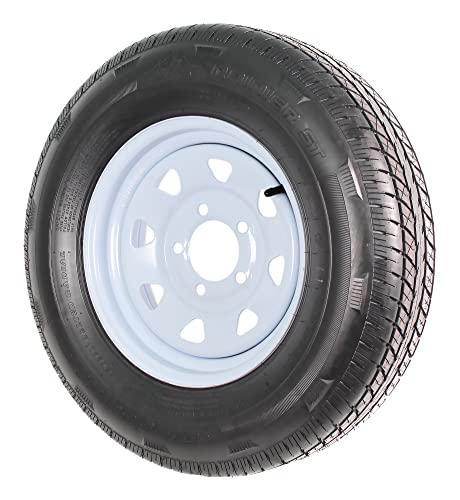 eCustomrim Radial Trailer Tire Rim Assembly ST175/80R13 5 Lug White LRC
