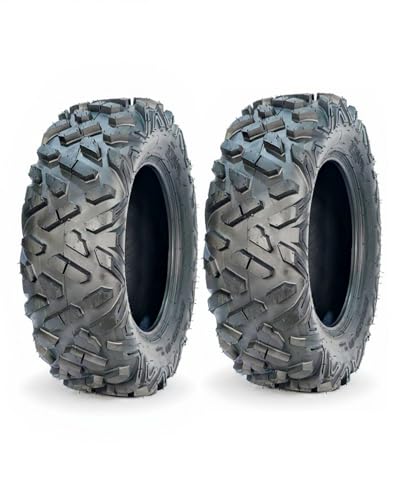 GarveeTech Set of 2 ATV UTV All-Terrain Tires 24x8-12, 6PR Tubeless Heavy Duty Off-Road Tires for Mud & Sand, Durable Off-Road Performance & High Load Capacity - size: AT24X8-12, style: Pattern 110