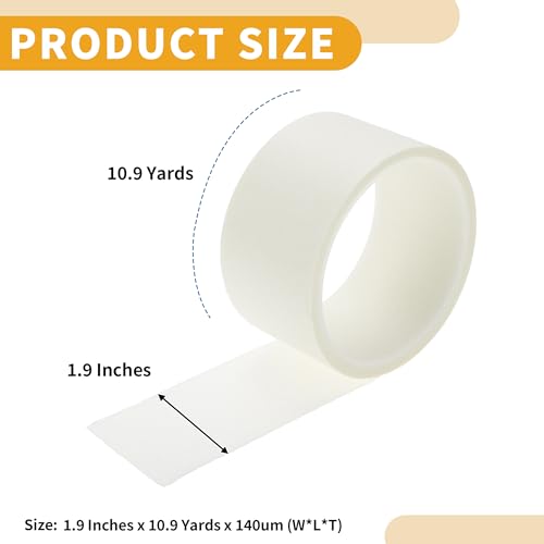 1 Pc 1.9 Inches x 10.9 Yards Universal Painters Tape - DIY Car Auto Paint for Masking Tape No Residue - Crepe Paper White - color: White, size: 1.9 Inches x 10.9 Yards
