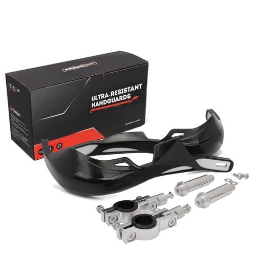 JFG RACING Dirt Bike Handguards Universal for 7/8" and 1 1/8" Handle Bar - color: black