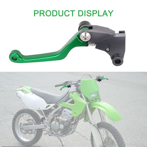 Motorcycle Brake Clutch Lever Pivot Levers Set Adjustable CNC for KLX 300 KLX300 KLX300SM 20-24 KLX230 KLX230R KLX230SM 20-23 KLX125 10-16 KLX250 08-20 Dirt Pit Bike Green - color: Green