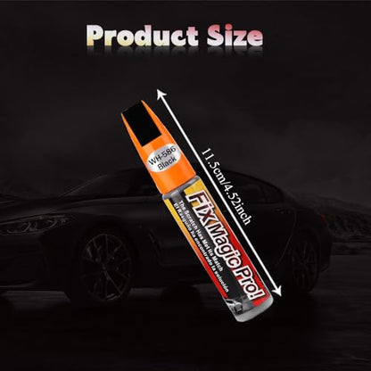 Touch Up Paint for Cars, Automotive Paint Scratch Repair, Two-In-One Car Touch Up Paint Fill Paint Pen, Car Accessories Scratch Remover Pen Universal for Scratch Repair Various Cars (Black) - color: Black