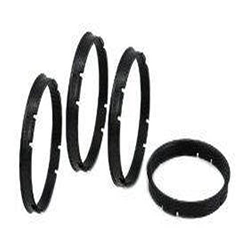 GORILLA Automotive 72-5710 Wheel Hub Centric Rings (72.62mm OD x 57.10mm ID) - Pack of 4 - size: Flanged 72 mm OD 57.10 mm ID