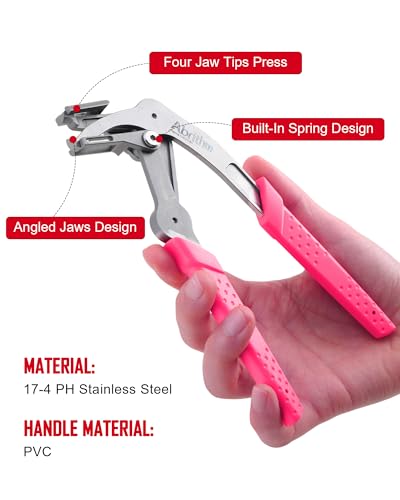 Car Clip Pliers, Panel Clip Removal Tool for Plastic Fasteners,Rose Red - color: Rose Red