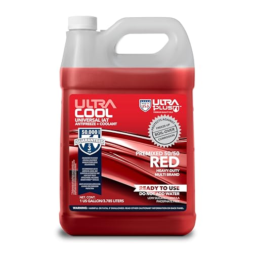 UltraCool Antifreeze Coolant Universal Engine 50/50 Red 1 Gallon
