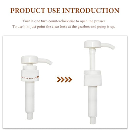 KVAEY 4 CC Fluid Pump for Quart Bottles, Automotive Quart Bottle Hand Pump with Flexible Tube, Fluid Pump Transfer Gear Oil Transmission and Differential Fluid, Car Accessories (8 CC) - color: 8 CC