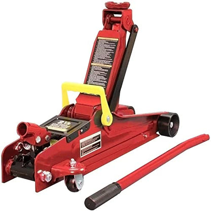 BIG RED 2.5 Ton (5000 lb) Capacity Hydraulic Low Profile Trolley Floor Jack - size: 2.5 Ton (5,000 lb) single pump quick lift, style: Steel