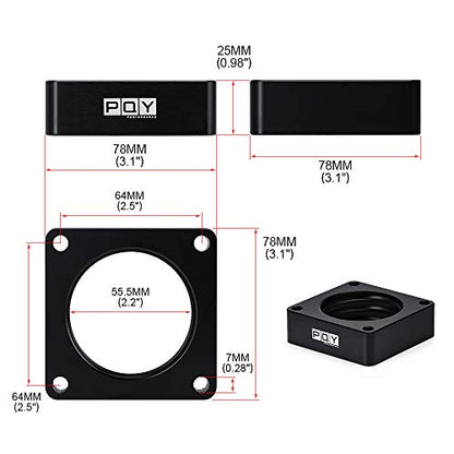 Throttle Body Spacer Compatible with 91-06 Jeep Wrangler TJ YJ LJ Cherokee XJ 2.5L/4.0L Engine Gas MJ w/Gasket 1" Raise Manifold Carb Black - color: black