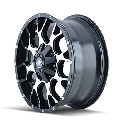 Mayhem Warrior 8015 Black Wheel with Machined Face (20x9"/10x150mm)