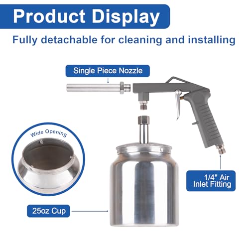 Undercoating Spray Gun Kit with 25oz Suction Feed Cup