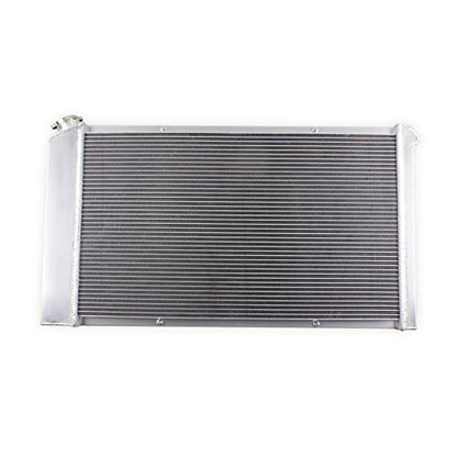 OHOB-Cool 3 Row Full Aluminum Radiator for 1968-1987 Chevy Chevelle C10 C20 C30 Pontiac Oldsmobile with Shroud+Fan+Relay - size: 68-87 Chevy