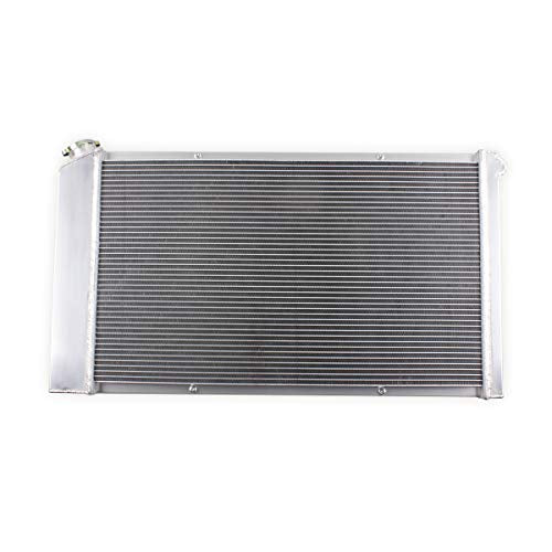 4 Rows with Fan Shroud Aluminum Radiator 1966-1988 for Chevy Chevrolet El Camino Caprice K20 Impala Monte Carlo Camaro Oldsmobile Cutlass Supreme GMC Caballero Buick Century Pontiac - size: 179