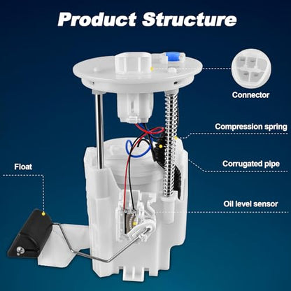 MuHize E8937M Electric Fuel Pump Module Assembly Sending Unit - size: SP9044M