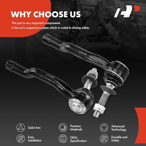 A-Premium Front Outer Tie Rod End, Compatible with Ford, Lincoln