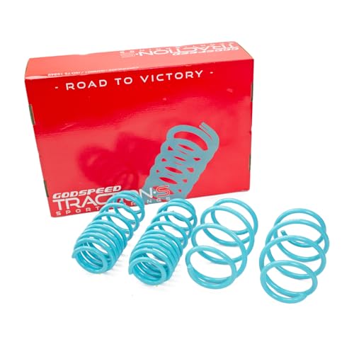Godspeed LS-TS-HA-0027-B Traction-S Performance Lowering Springs, Reduce Body Roll, Improved Handling, Set of 4, compatible with Honda Civic Non-Si (FE/FL) 2022-26