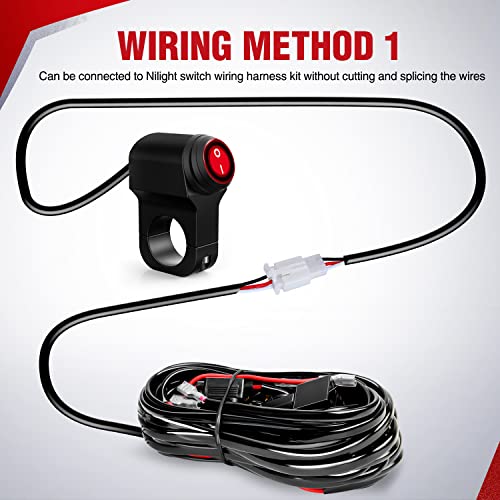 Nilight 7/8" Motorcycle Handlebar Switch Toggle Waterproof Button - color: Motorcycle Handlebar Switch