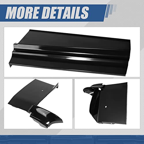 Auto Dynasty 11-Pieces Factory Style Front Rear Bumper Filler Panel Kit Compatible with Cadillac Eldorado 1979-1985, Bare Black