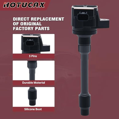 UF781 Ignition Coils & Iridium Spark Plug Set, 4 Pack - size: UF781 & Spark Plugs