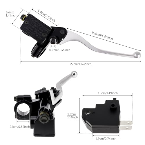 Windance 7/8" Motorcycle Front Brake Master Cylinder Clutch Pump - style: Left Right