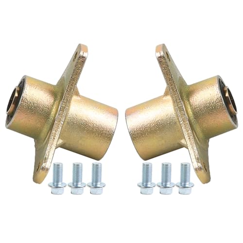 Steel Alloy 17mm 3 Stud Front Wheel Hub, Go Kart Wheel Rim Bearing Hub for 6in & 7in Tires Go Kart Bike ATV Quad Buggy Trike 110cc 125cc 4 Wheeler (2 Pack) - size: hub