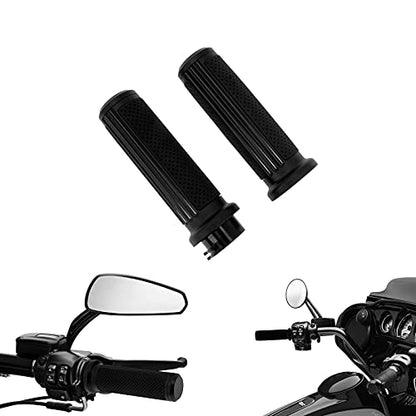 1 Inch Cable Throttle Handlebar Grips Motorcycle Hand Grips - color: #3 Black