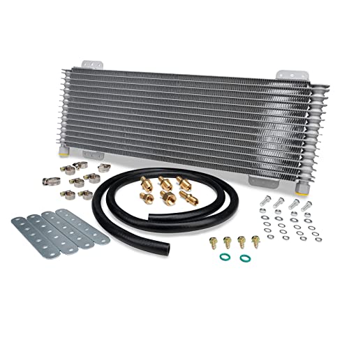 40k Transmission Oil Cooler lpd47391 Compatible with tru Cool Heavy Duty 40,000 GVW Max - Low Pressure Drop Trans Cooler - color: Silver