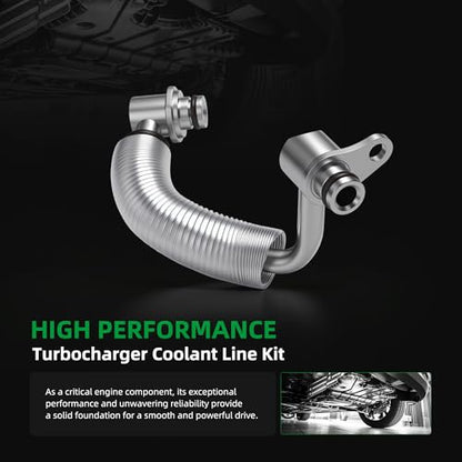 4 PCS Turbocharger Coolant Line Kit 11538663516