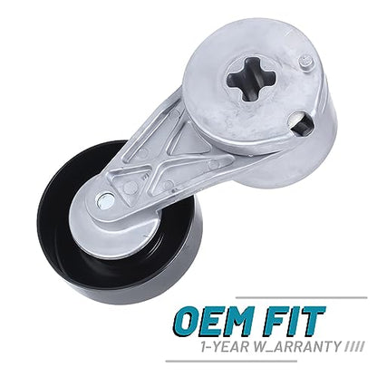 IRONTEK ‎38115 Belt Tensioner Assembly with Pulley Compatible for Ford Bronco E-150 Econoline E-150 Econoline Club Wagon E-250 Econoline #305224 49218 38001 89224 - size: 89224