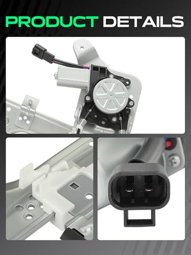 YHTAUTO Rear Passenger Side Power Window Regulator w/Motor for Chevy, GMC - size: Rear Passenger Side