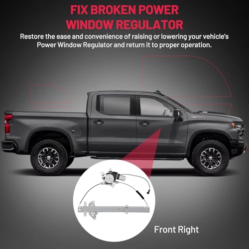 BDFHYK 741-680 Power Window Regulator with Motor Front Right Compatible with Nissan Frontier 1998-2004, Compatible with Nissan Xterra 2000-2004 - size: Front Right, style: 1998-2004 Nissan Frontier