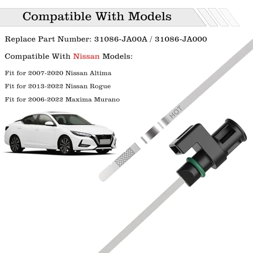 31086-JA00A CVT Fluid Oil Transmission Dipstick, Compatible with Nissan Altima 2007-2020 Rogue 2013-2022 Maxima Murano 2006-2022 Fluid ATF Level Indicator Dip Gauge Replace 31086-JA000 - size: 31086-JA00A