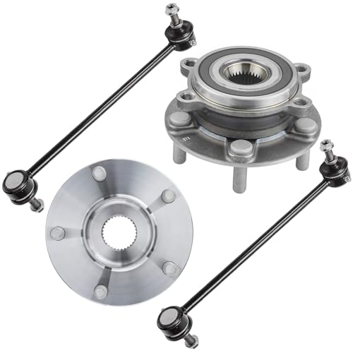 Detroit Axle - Front Wheel Hub and Bearings + Sway Bar End Links - size: 4SW42332/Kit