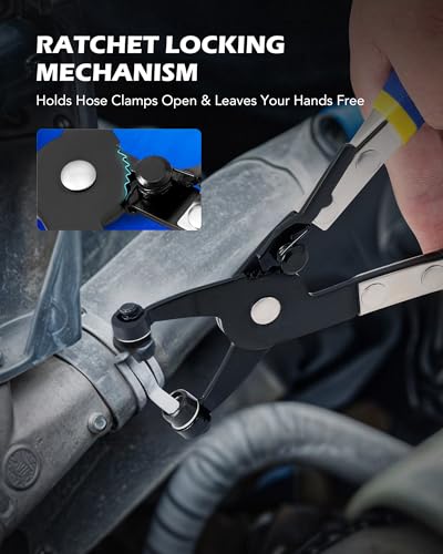 OMT 9pcs Hose Clamp Pliers for Fuel Oil & Water Hoses - color: Blue