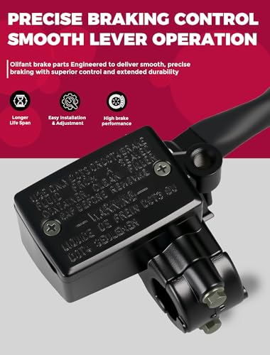 OLIFANT Brake Master Cylinder Handle for Honda TRX 250 300 350 400 450 Foreman 500 Rubicon FourTrax 300 Rancher 350 420 Recon 250 Rincon Sportrax 7/8 ATV Hydraulic Brake Lever