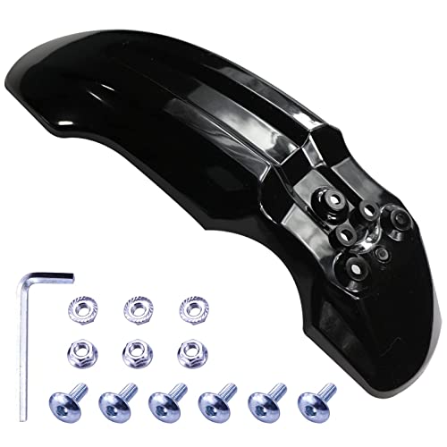 Plastic Front Wheel Mud Guard Motorcycle Fender Protector Black - color: Black