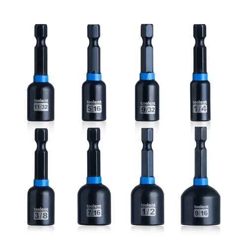 toolant Magnetic Nut Driver Set, SAE, 8-Piece - style: 8pcs SAE