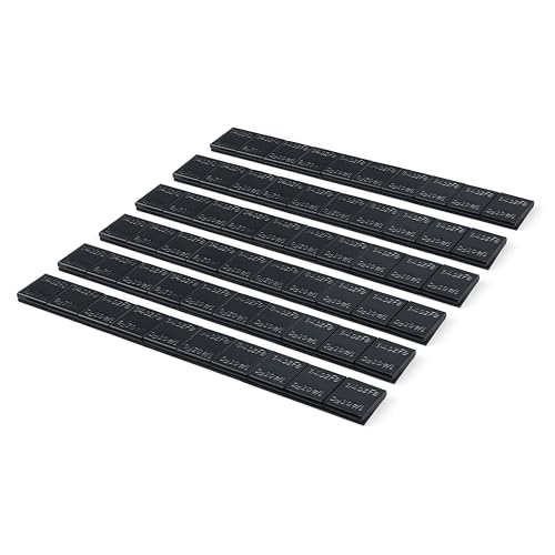 1/4oz Wheel Adhesive Stick-on Weight (60 pcs, Black, Slim Style) WW-025SB60 - color: Black, size: 0.25oz - 60 pcs