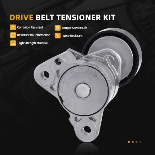 Belt Tensioner Serpentine Belt Idler Pulley Kit #39053 36322 - size: for Patriot/Caliber 2008-2017