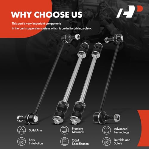A-Premium Front & Rear Sway Bar Link Stabilizer Bar End Link Kit