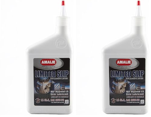 Amalie (73026-56 API GL-5 Certified 80W-90 Limited Slip Multi Purpose Gear Oil - 1 Quart (Pack of 2) - size: 1 Quart (Pack of 2)