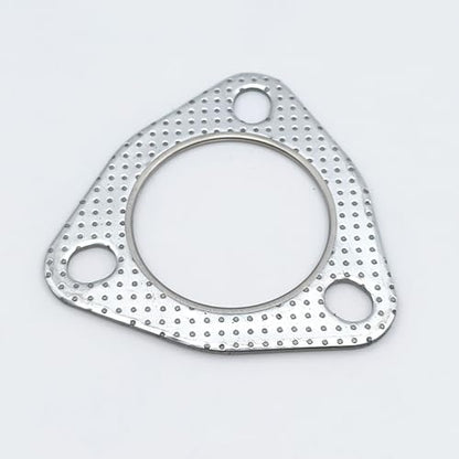 2.25 Inch Exhaust Gasket 3-Bolt Flange 58mm Graphite w/Fire Ring 2 Pcs - size: 2.25 in