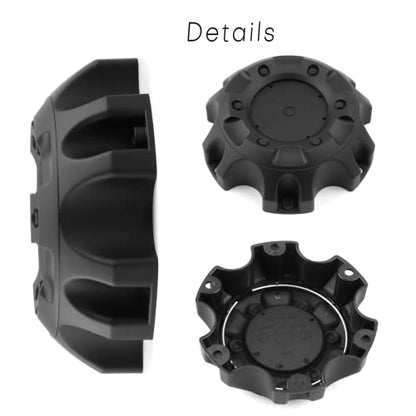Wheel Center Caps for Fuel Off-Road Wheels 1001-58 1001-58C Center Hubcaps Cover Replacement 4PCS - size: OD 5.57in