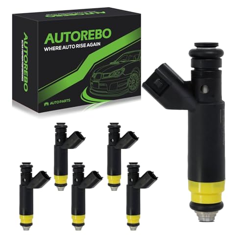 Fuel Injectors Set of 6 Compatible with Ford F-150/F-150 Heritage/E-150/E-150 Club Wagon/E-250/E-150 Econoline/E-150 Econoline Club Wagon #800-1467N FJ460 8001467N FI11373S YR3E-A6A YR3Z9F593AA CM4955 - size: FJ460