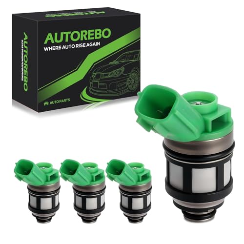 Fuel Injectors Set of 4 Compatible with Nissan Pickup 1996-1997 Frontier 1998-2004 Xterra 2000-2004 2.4L L4 Replace# FJ10514 800-1404N 842-18125 297-1005 166001S700 16600-1S700 8001404N 84218125 FJ397 - size: 397