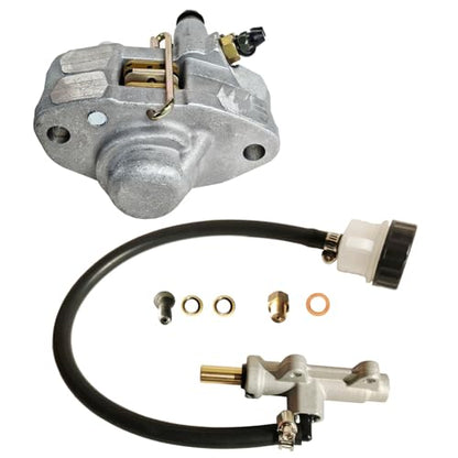 Rear Brake Caliper & Master Cylinder Set Compatible with Polaris Magnum 325 500 Scrambler 400 500 Trail Blazer 250 400 Trail Boss 325 330 Xpedition 325 425 Xplorer 250 400 Part # 1910449